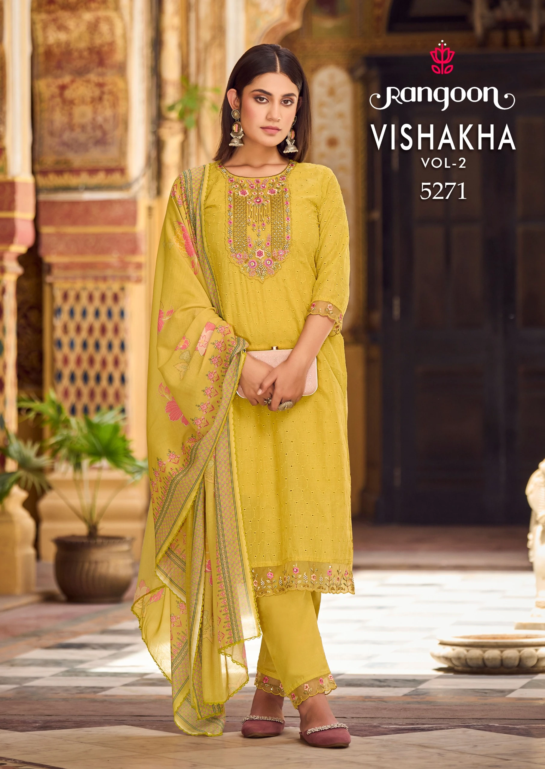 Rangoon Vishakha Vol-02 Pure Cotton Wholesale Readymade Salwar Suit Catalog — Wholesale Salwar Suits, Rangoon wholesale from Surat - Gallery Image 6